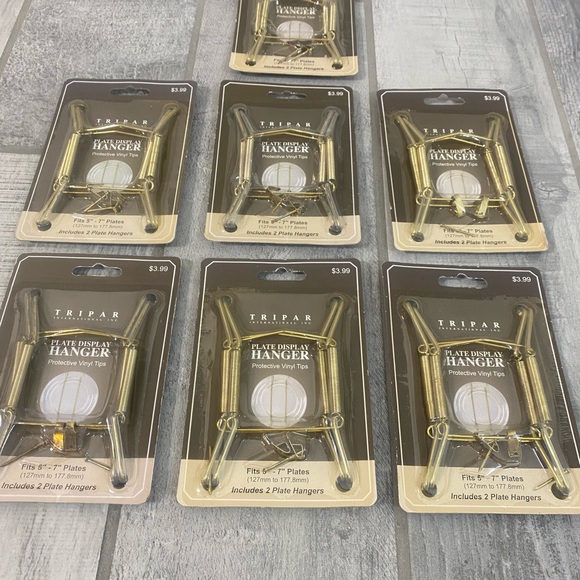 Gold Plate Display Hanger - Set of 7 - Picture 3 of 12